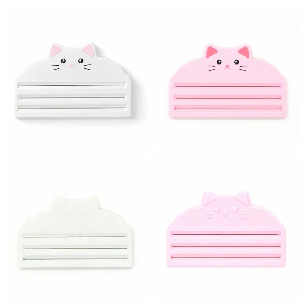 2pcs 3 Slots Design Cat Treat Squeezer Manual Press 3D Printed Wet Food Extruder Ergonomic Handle Portable Cat Treat Dispenser