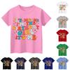 Детская повседневная футболка с короткими рукавами и круглым вырезом с принтом, модная