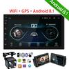 Android 8.1 GPS Автомобильная стереосистема 2Din Радио 7-дюймовый сенсорный экран Автомобильный MP5-плеер с Bluetooth WIFI GPS FM