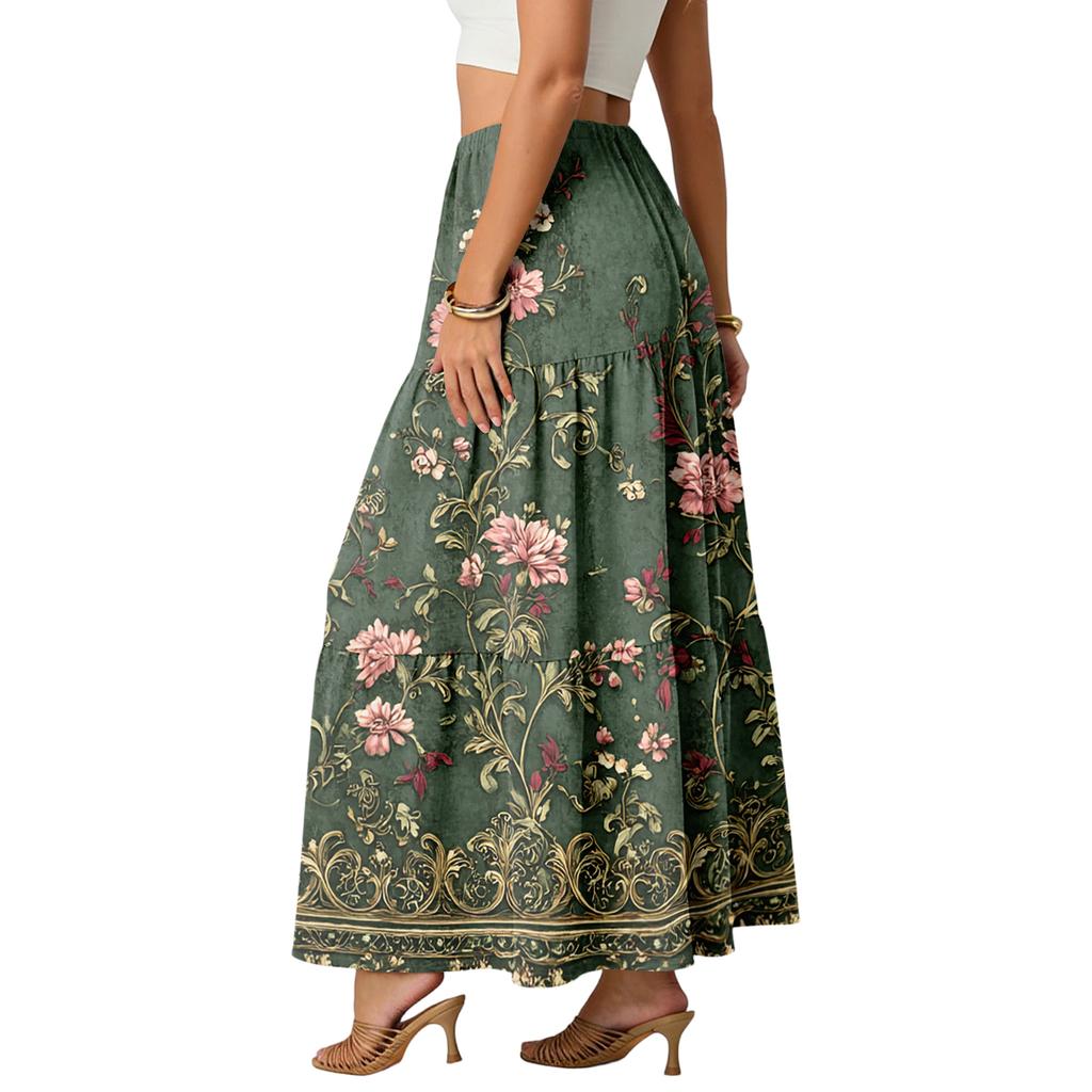 Женская повседневная юбка А-силуэта с высокой талией, завязками и карманами, цветная.