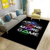 Cartoon Gamer Game Controller Carpet For Living Room Non Slip Parlour Sofa Large Area Rug Bedroom Kid Play Room Floor Mat