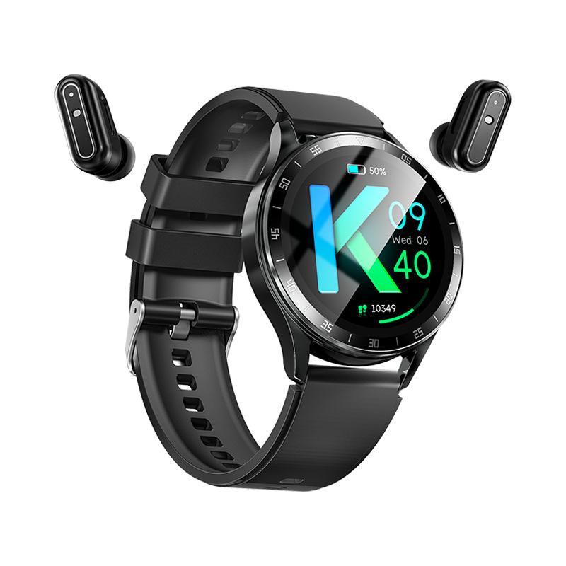 2025 New NFC Headset Smart Watch TWS Two In One Wireless Bluetooth Dual Headset Call Heart Rate Monitor Sports Music Smartwatch