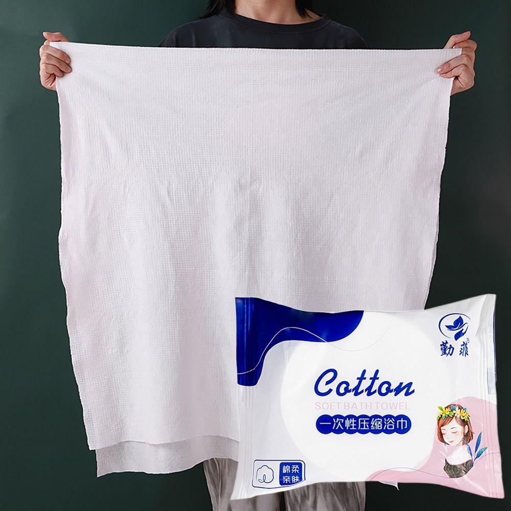 Одноразовое банное полотенце из хлопчатобумажной ткани, супер впитывающее очищающее полотенце для путешествий, спортивного бизнеса