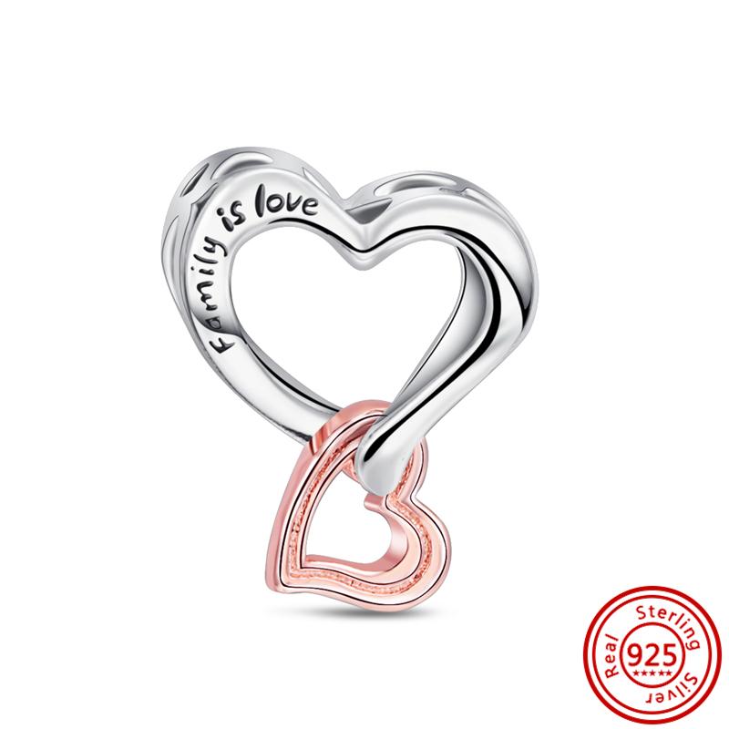 92 Стиль 925 Серебряная Звезда Луна Солнце Снежинка Растение Перо Сердце Тонкие Бусины Паве Подходит Оригинальные Подвески Браслет DIY Ювелирные Изделия