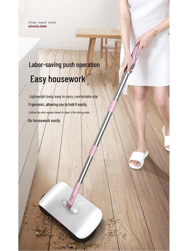 Douyin Viral Push Sweeper: All-in-One Broom & Dustpan Set