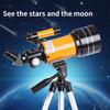 Professional F30070 HD Refractor Telescope 150 Times Magnification Light Portable Ideal for Concerts Camping and Outdoor