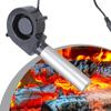 Вентилятор для барбекю для приготовления на открытом воздухе, воздуходувка для угля, портативный воздуходув для барбекю 3700 об/мин для барбекю, пикника, кемпинга