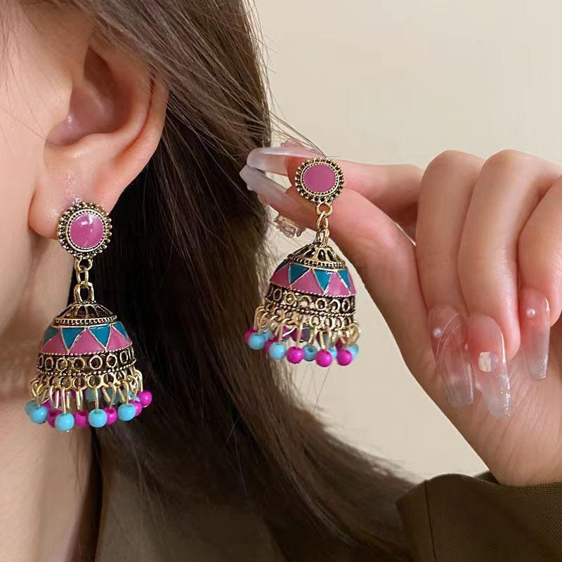 Новые китайские серьги для женщин Серьги-кисточки Серьги в старинном стиле Ханьфу Чонсам Юбка с изображением лошадиной головы Аксессуары