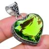 Peridot Gemstone Handmade 925 Sterling Silver Jewelry Pendant 2.17" AH-819