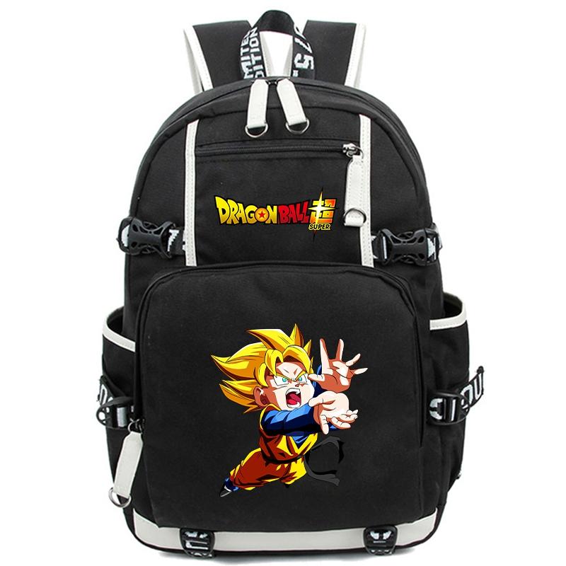 Рюкзак-сумка унисекс в стиле аниме «Dragon Ball» для девочек, мальчиков, студентов, подростков, детей, женщин, большая вместительная сумка для ноутбука, милая повседневная школьная сумка, подарок на день рождения для детей