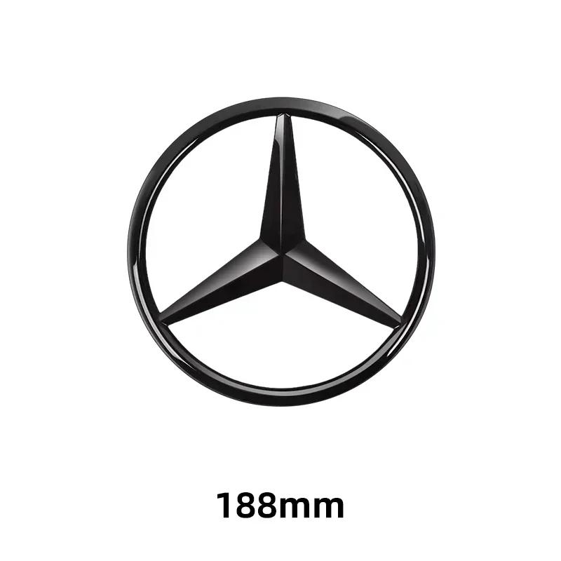 1pcs 188mm 210mm ABS Car Front Grille Badge Emblem Covers Sticker for Mercedes Benz W204 W205 W212 W213 W177 W176 W117 X253 W247 BF1