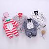 Baby Flannel One Piece Pajamas Newborn Autumn and Winter Plush Home Clothes Infant Bodysuit
