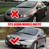 Для Honda Civic 8th 2005-2011 автомобиля, боковое зеркало заднего вида, наклейка на крыло, наклейка на дверь, чехол заднего вида, отделка из углеродного волокна, черный цвет