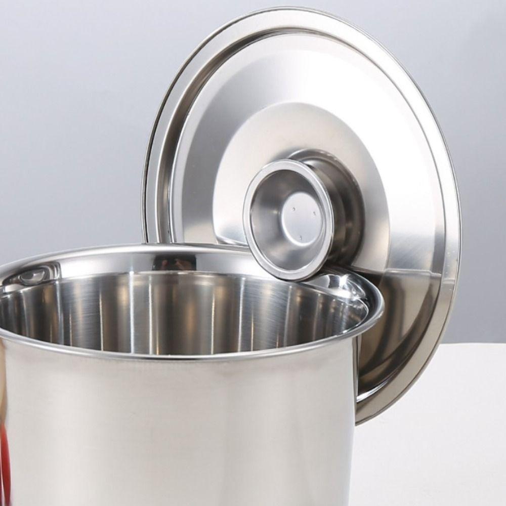 With Lid Seasoning Pot Portable Seasoning Tank Large Capacity Stainless Steel Flavor Cup