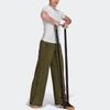 Adidas X Karlie Kloss Collaboration Solid Color Side Button Flared Sports Pants Women Pants Green GV3533