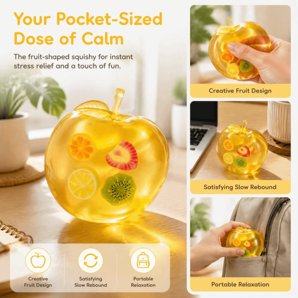 Apple Shaped Squeezable Fidget Toys Slow Rebound Squeezable Toy  Christmas Party Gift