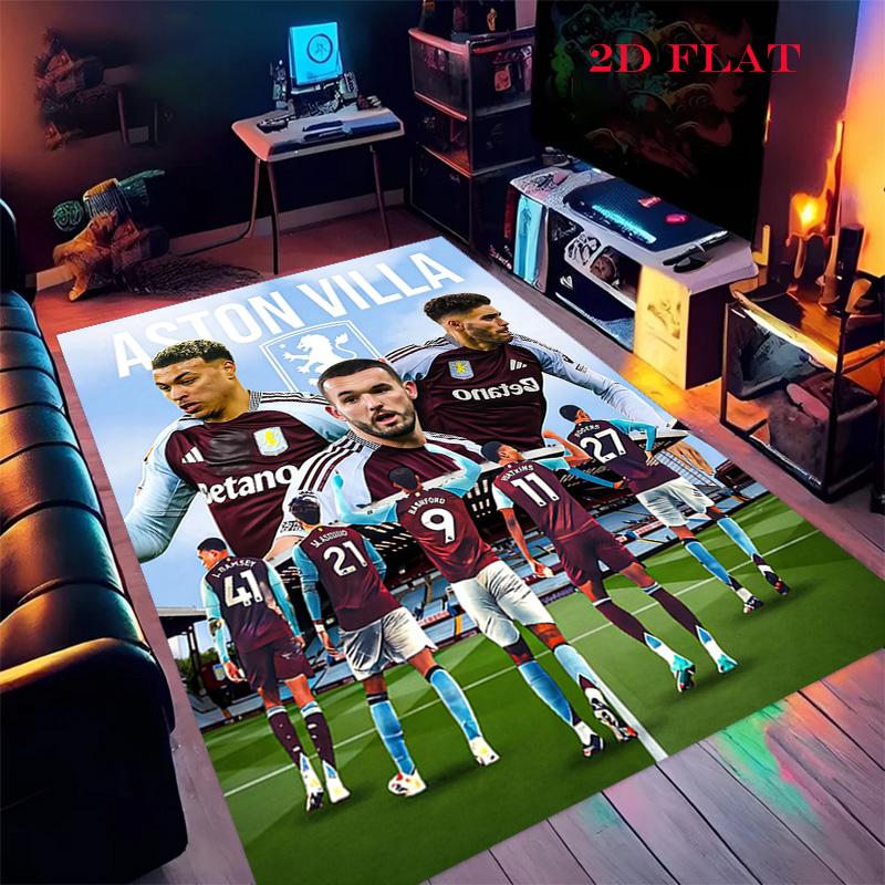 Ковер Aston Villa для гостиной, спальни, дома, украшение дивана, нескользящий коврик для игр детей