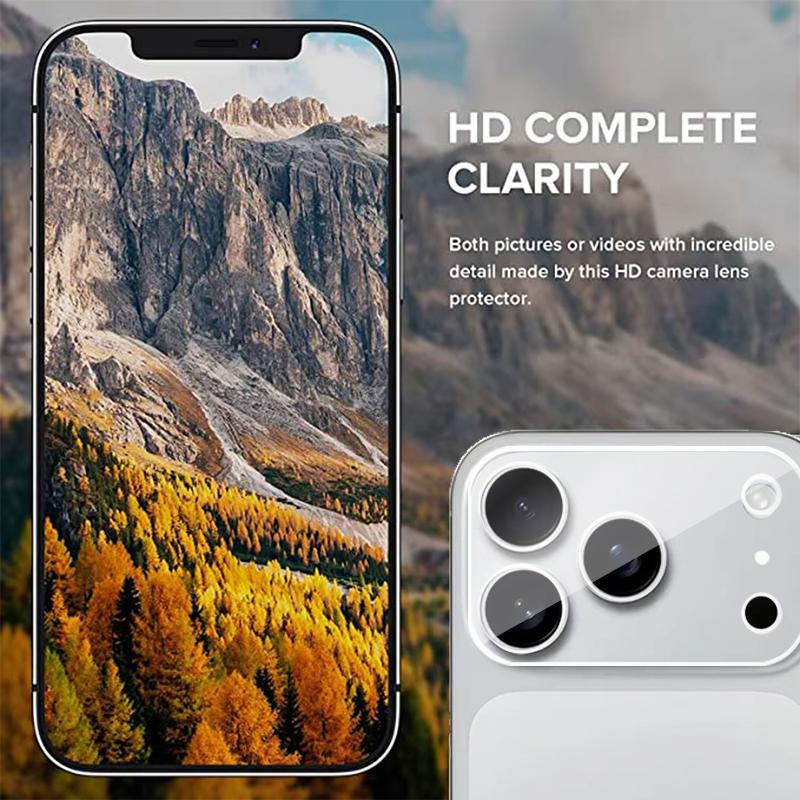4 шт. Защитное стекло для объектива камеры для iPhone 17 Pro Max, Защитное стекло для объектива для iPhone Air 17 16 15 14 Pro Max Plus, Закаленное стекло