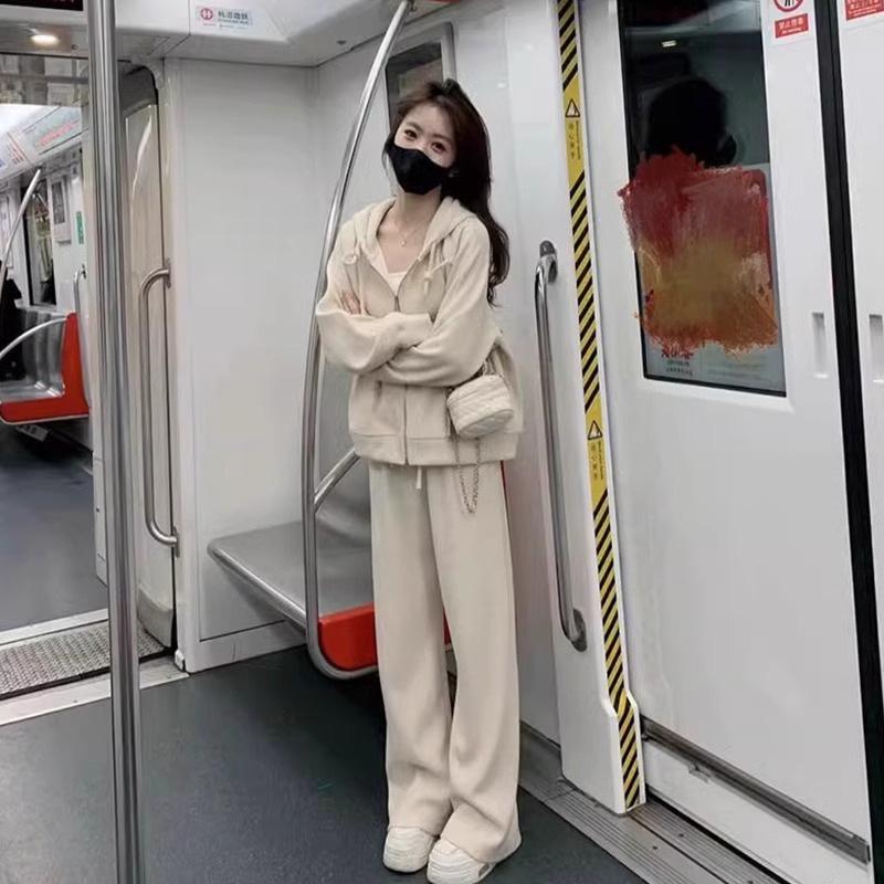 2024 Осень Женская мода омолаживающий повседневный свитер спортивный комплект