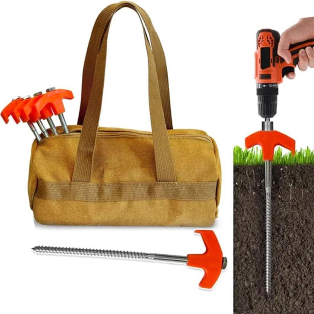 Вкручивающиеся колышки для палатки Сверхпрочные грунтовые гвозди Прочные колышки для палатки Кемпинг