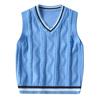 Children's V-neck Knitted Vest Boys and Girls Sleeveless Sweater Top