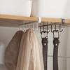 Железный 6 крючков для хранения вещей, шкаф для одежды, ПП, нижние полки, кружки, вешалка для ванной, кухни, держатели для подвесных стоек