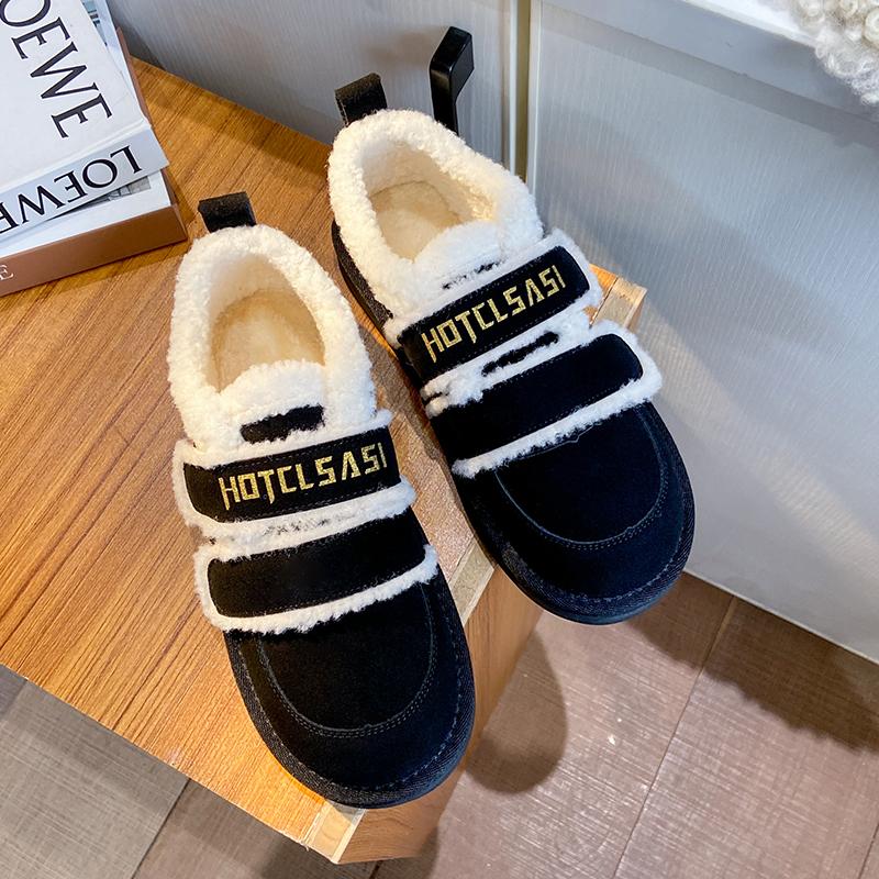 CRLAYDK винтажные женские мокасины с мягкой подкладкой из искусственного меха, домашние туфли на плоской подошве с двумя ремешками, зимние теплые замшевые мокасины Botas