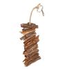 Bird Bark Chew Toys Natural Bite Resistant Relieve Boredom Hanging Chewing Toys for Parrots
