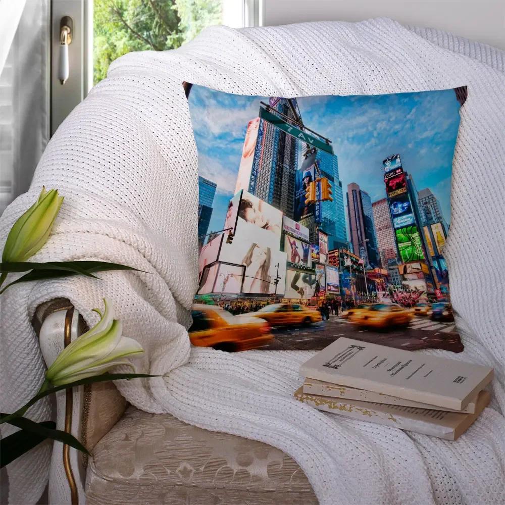 Домашний декор Нью-Йорк Ночь Наволочки Подушка Отель Автокресло Спинка Диван