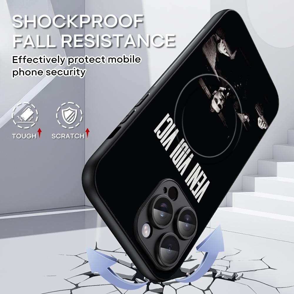 Чехол для телефона Классический кинопостер Крестный отец Для iPhone 17 16 15 14 13 12 Plus Pro Max Высококачественный Роскошный Magsafe Овечья кожа