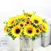 Artificial Sunflower Fake Flower Daisies Outdoor Plant
