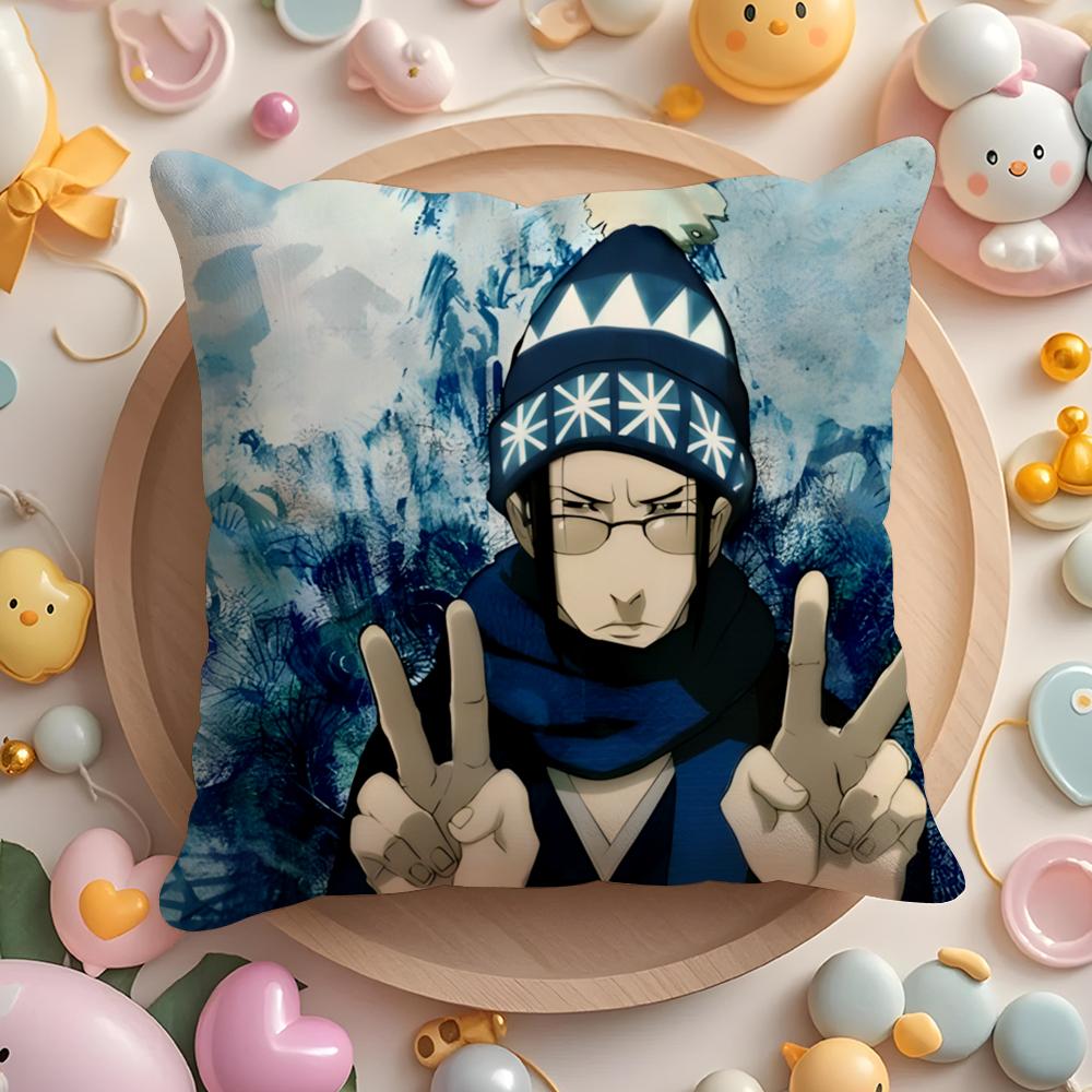 Подушка с принтом аниме S-Samurai C-Champloo, чехол для подушки для дома и автомобиля, многоцелевой, двусторонний, мягкий и прочный для ежедневного использования