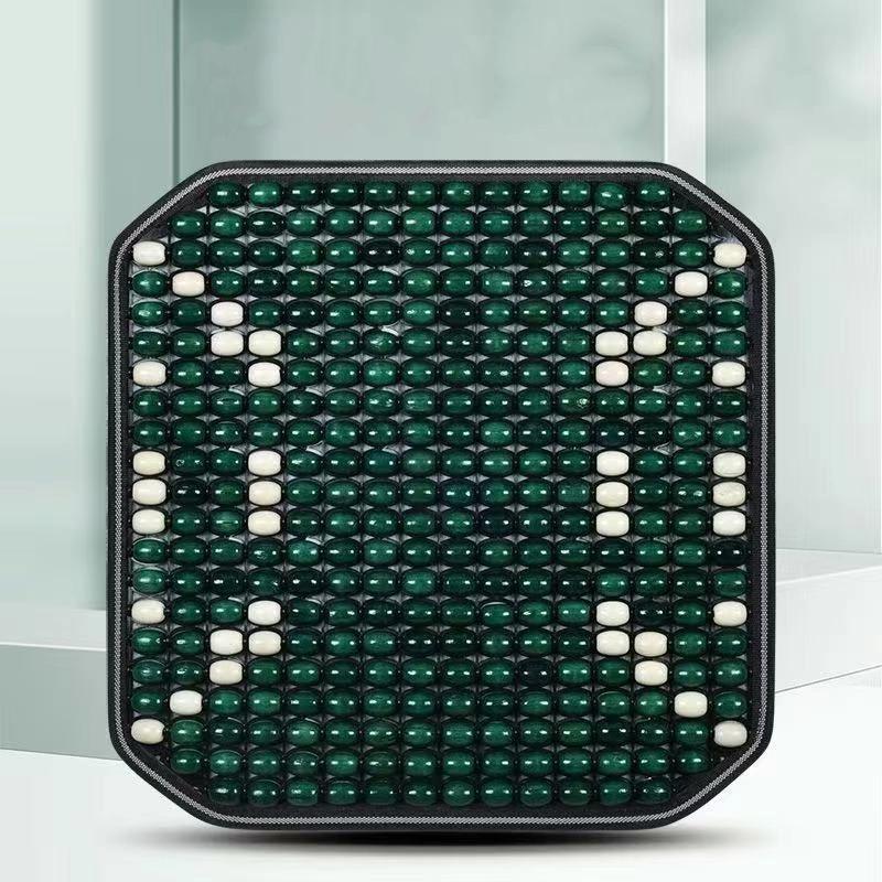 Летняя подушка на сиденье автомобиля из деревянных бусин, дышащий прохладный коврик, универсальная вентилируемая охлаждающая накладка на сиденье для всех сезонов