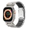 Металлический ремешок для часов из титана для Apple Watch Band Ultra 3 49 мм Серии 11 10 9 8 7 6 SE Резиновый Люксовый ремешок для iWatch 46 мм 45 мм 44 мм