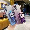 Чехол для телефона P30 lite Glitter Bear с держателем-кронштейном и покрытием для Huawei P30Lite P40 Pro P50 M p 40 30 p60pro p 30 60