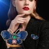 Design Sense European Elegance Exquisite Temperament Luxury Heavy Industry Butterfly Brooch Accessories Anti-Light Corsage Accessories