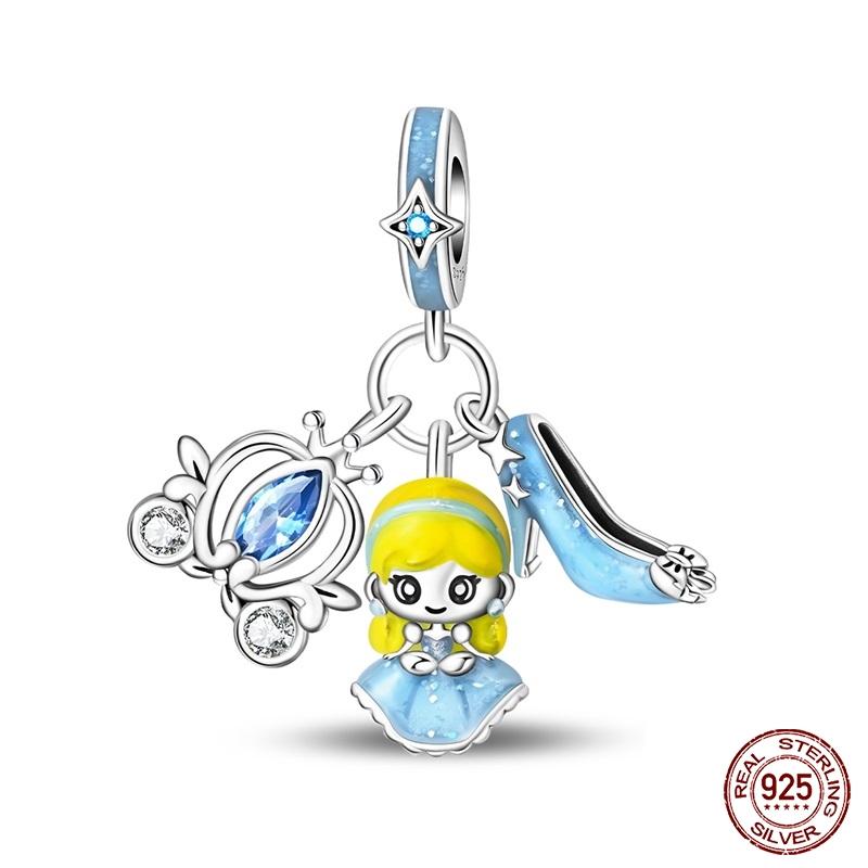 New Copper Cactus Flower Bird Bear Pony Bag Charms Beads Fit Charms Brand Original Bracelet Diy Fine Jewelry Gift