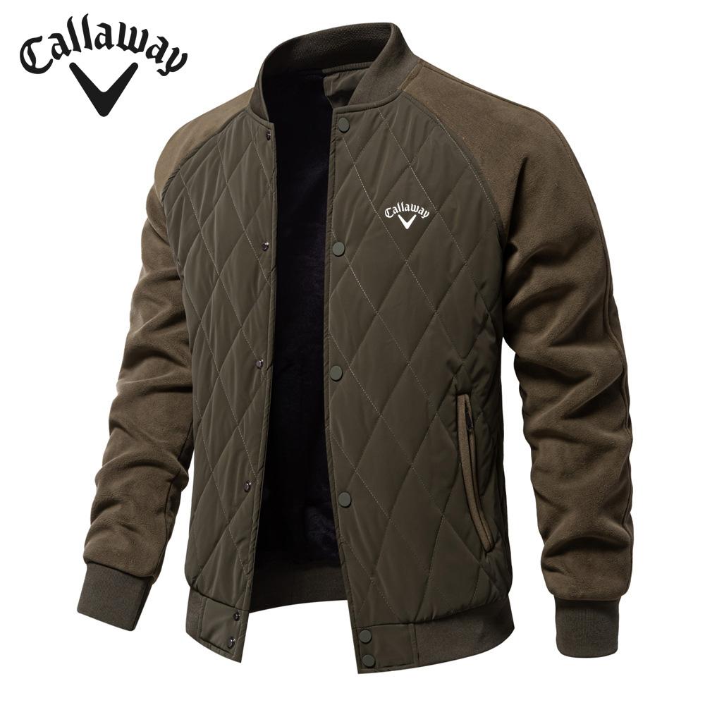 Callaway Вышитая осенняя новая коллекция с бархатом и утолщенной хлопковой курткой Повседневная куртка Вышитая куртка с вышитыми плечами и рукавами