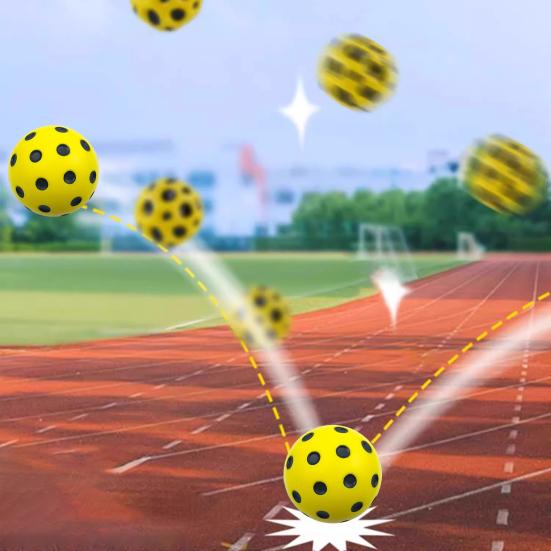 Тренировочные мячи для пиклбола из пеноматериала с тихим отскоком для тренировок и соревнований. Мячи для пиклбола из пеноматериала высокой плотности для безопасной игры.