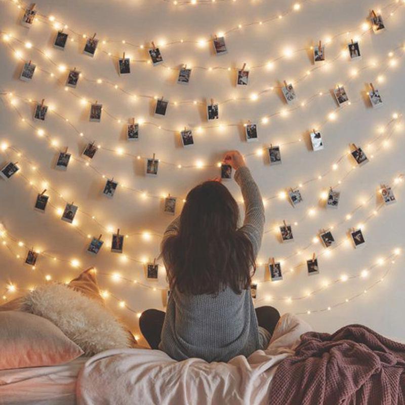 Светодиодные гирлянды из медной проволоки для свадебного и праздничного оформления