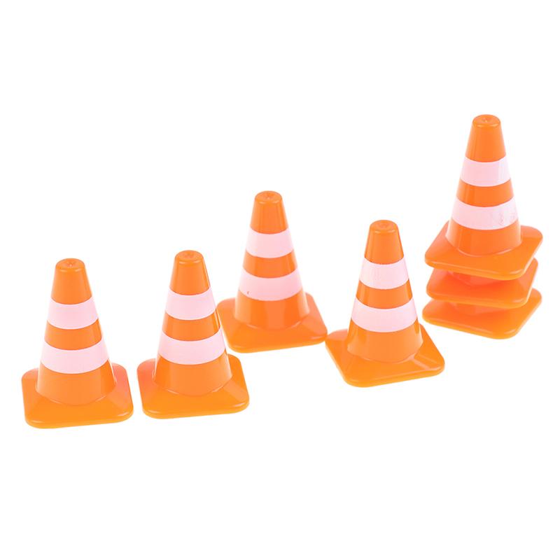 7Pcs Mini Traffic Road Cones Toys Training Roadblock Signs Educational Toy