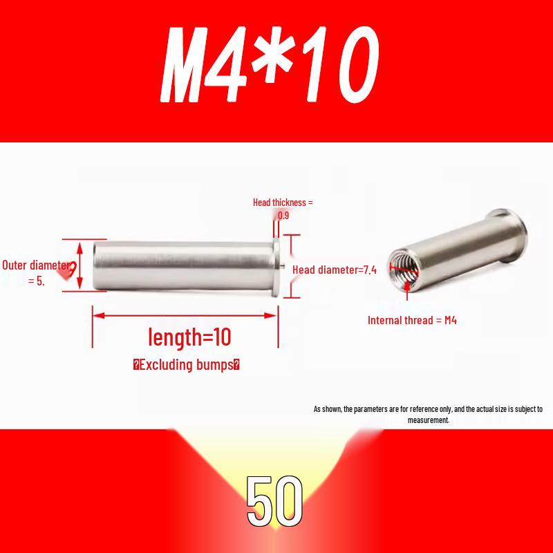 Сварные шпильки из нержавеющей стали 304 с внутренней резьбой M3-M6