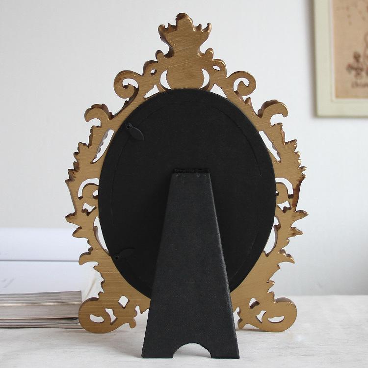 Antique Style Resin Oval European Photo Frame 6 7 8 Inch Options