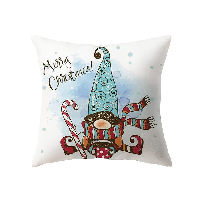 Рождественские украшения с рождественским принтом, чехол для подушки, украшение для дома, гостиной, дивана, подушка, наволочка