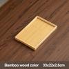 Retro Style Food Storage Trays Natural Bamboo Dessert Pallet Decorate Tray Wooden Tray  Bathroom