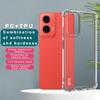 IMAK для Motorola Moto G35 5G чехол PC+TPU противоударный прозрачный чехол для телефона