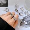 Кольцо Cold Wind Minimalist Wind Bouncing Ring для мужчин и женщин, стильное и простое, для указательного пальца.