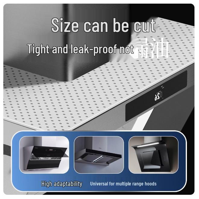 Universal Oil-Absorbing Range Hood Pad - Kitchen Oil-Proof Barrier Strips