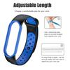 Сменный ремешок для Xiaomi Mi Band 5, двухцветный силиконовый браслет, аксессуар для ремешка часов