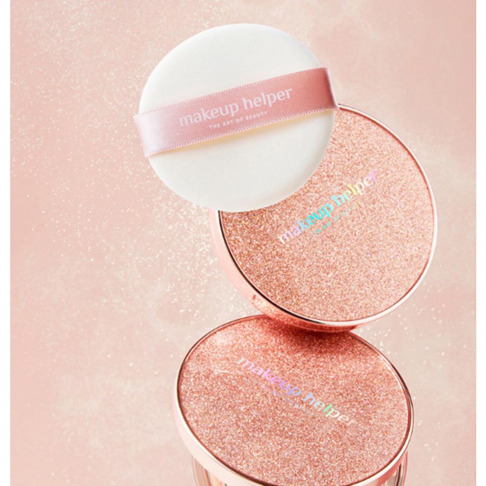 MAKEUP HELPER Арт Пакто Оригинал Профессиональное покрытие Пудра-пудра с розовыми блестками 25 г, Нет. 22 Телесно-бежевый, 1 шт.